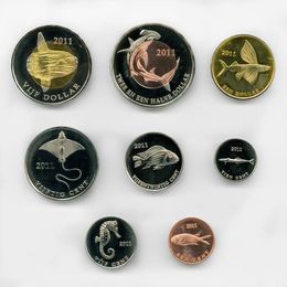 Рыбы 2011 Нидерландские Антильские острова, Остров Синт-Эстатиус (8 монет)