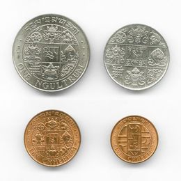 Комплект монет Бутана 1979 4 монеты (сост. UNC)