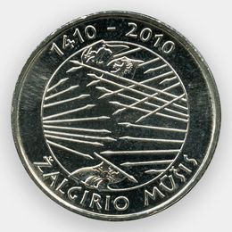 Грюнвальдская битва 1 лит 2010 Литва (сост. UNC)