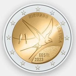Деревенская ласточка 2 евро 2023 Эстония