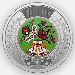 День коренных жителей Канады (цветная) 2 доллара 2023 Канада