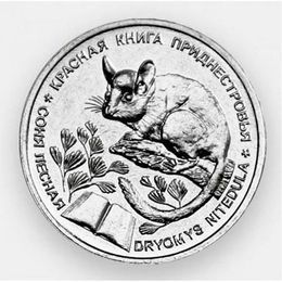 Соня лесная 1 рубль 2023 Приднестровье (сост. UNC)