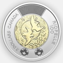 Жан-Поль Риопель 2 доллара 2023 Канада