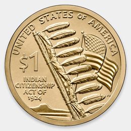 Сакагавея. Закон о гражданстве индейцев (D) 1 доллар 2024 США