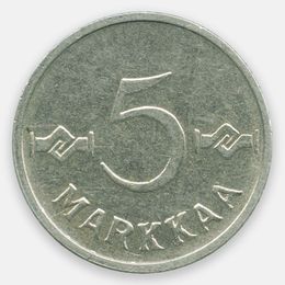 5 марок 1953-1962 Финляндия (Very Fine)
