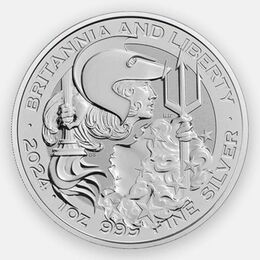 Британия и Свобода 2 фунта 2024 Великобритания