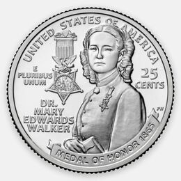 Военный хирург Мэри Уокер 25 центов 2024 (P) США