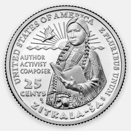Писательница Зиткала-Ша 25 центов 2024 (D) США