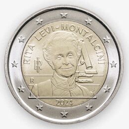 Рита Леви-Монтальчини 2 евро 2024 Италия