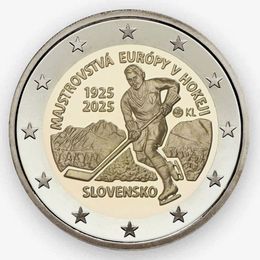 100 лет первого Чемпионата Европы по хоккею 2 евро 2025 Словакия