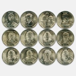 200 лет независимости 1 соль 2020-2023 Перу (12 монет) (UNC)