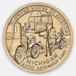 Конвейерная линия для сборки автомобиля. Инновации (P) 1 доллар 2025 США