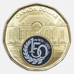 150 лет Верховному Суду 1 доллар 2025 Канада (цветная)