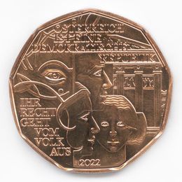 Демократическая республика 5 евро 2022 Австрия (UNC)