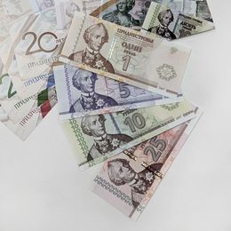 "20 лет национальной валюте" 4 банкноты 2007 Приднестровье в буклете (UNC)