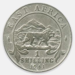 1 шиллинг 1941 Британская Восточная Африка (XFine)