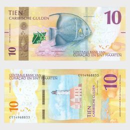 Банкнота 10 гульденов 2025 Кюрасао и Синт-Мартен (сост. UNC)