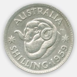 1 шиллинг 1959 Австралия (XFine)