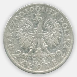 Голова Полонии 2 злотых 1933 Польша (Very Fine)