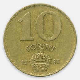 10 форинтов 1983 - 1989 Венгрия (Very Fine)