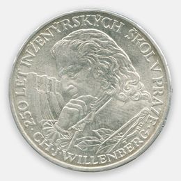 250 лет Чешскому техническому университету 10 крон 1957 Чехословакия (UNC)
