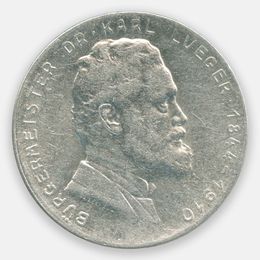 Карл Люгер 2 шиллинга 1935 Австрия (UNC)