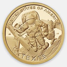 Космический центр имени Линдона Джонсона в Техасе (P) 1 доллар 2025 США