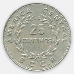 25 сентимо 1972 Коста-Рика (Very Fine)