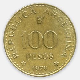 100 песо 1979-1980 Аргентина (Very Fine)