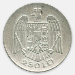 250 леев 1935 Румыния (XFine)