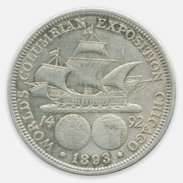 Колумбийская выставка 1/2 доллара 1893 США (XFine)