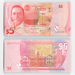 5 долларов 2025 Белиз (UNC)