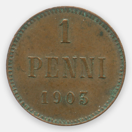 1 пенни 1903 Финляндия (XFine)