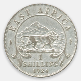 1 шиллинг 1924 Британская Восточная Африка (XFine)