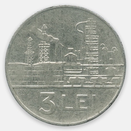 3 лея 1966 Румыния (Very Fine)