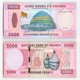 5000 франков 2024 Руанда (UNC)