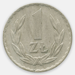 1 злотый 1949 Польша (Very Fine)