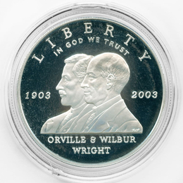 Братья Райт. Первому полет 1 доллар 2003 США (Proof)