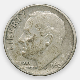 1 дайм 1962 США (Very Fine)
