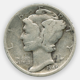 1 дайм 1940 США (Very Fine)