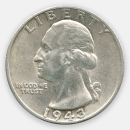25 центов 1943 США (XFine)