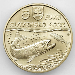 Дунайский лосось 5 евро 2025 Словакия