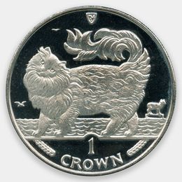 Мейн-кун 1 крона 1993 Остров Мэн (сост. Proof)