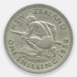 1 шиллинг 1956-1965 Новая Зеландия (Very Fine)