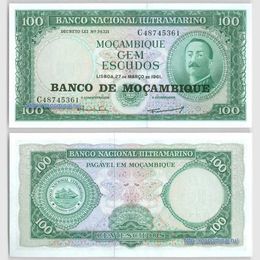 Банкнота 100 эскудо 1961 Мозамбик
