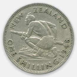 1 шиллинг 1948-1952 Новая Зеландия (Very Fine)