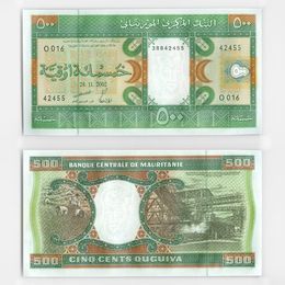 500 угий 2002 Мавритания (UNC)