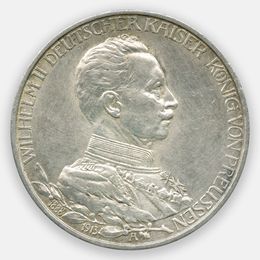 25 лет правлению Вильгельма II 3 марки 1913 Германия (Пруссия)