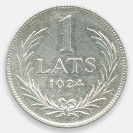 1 лат 1924 Латвия (XFine)