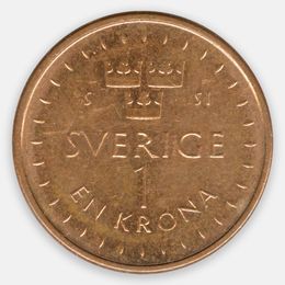 1 крона 2016 Швеция (UNC)